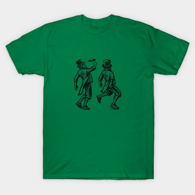 Leprechauns playing doubles T-Shirt by HumorbyBrian